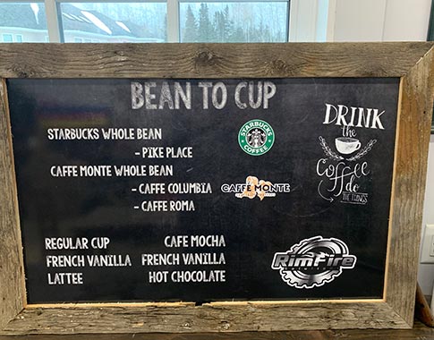 Bean to Cup Program Café Sign
